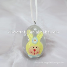 2016 new product handpainting bunny easter hanging decoration,easter hanging crafts